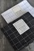 P4 Paño de lino NEGRO & BLANCO Set x 2 - comprar online