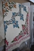 Manta SUZANIS en panama crudo bordada en hilo de lana de colores