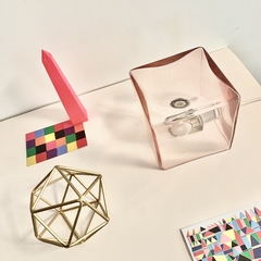 Cubo Velador Transparente Rosa - comprar online