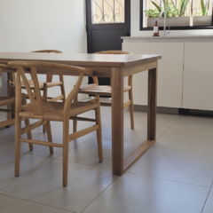 MESA FLORENCIA TAPA MADERA MACIZA - TANZANIA - Tienda Online