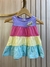 VESTIDO M/M COLOR BLOCK C/ APLIQUE