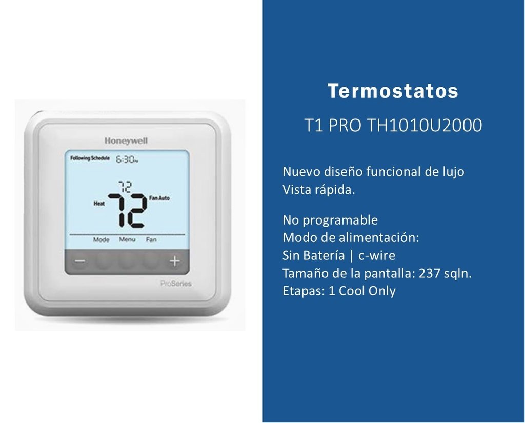 Termostato digital no programable T1 pro - El Salvador
