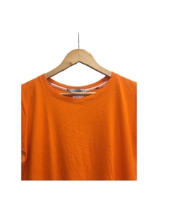 Remera de jersey frunce en ruedo Naranja - comprar online