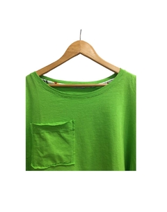 Remera de jersey con bolsillo Verde - comprar online