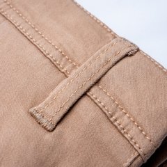 PANTALÓN GABARDINA DE ALGODON BEIGE - tienda online