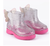 Galocha Infantil Feminina WorldColors Mia Baby - Prata /Pink New - comprar online