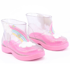 Galocha Infantil WorldColors Mia Baby - Gliter Furtacor/Rosa Candy