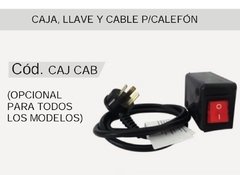 Caja, LLave y Cable para Calefones