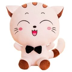 Gato Branco de Pelúcia 32cm Plush Macio Lançamento