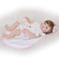 Boneca Reborn Corpo Inteiro Em Silicone 54cm Pronta Entrega - comprar online