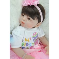 Boneca Bebê Reborn Pronta Entrega Inteira Em Silicone Macio - loja online