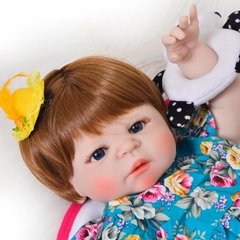 Bebê Boneca Reborn A Pronta Entrega Inteira Em Silicone 55cm na internet