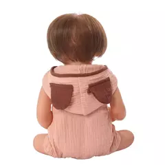 Boneca Bebê Reborn Menino Urso Corpo De Silicone Pode Tomar Banho - Nova Reborn - Bonecas e Pelúcias