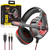 Headset Gamer com Microfone e Led Vermelho OVLENG - GT-81