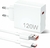 Kit Carregador 120W USB + PD com Cabo Tipo C XiaoMi (Primeira Linha)