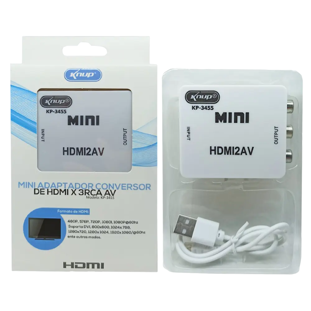 Conversor HDMI para AV RCA Knup KP 3455