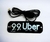 Placa Led 2 em 1 99/Uber ( Cor Branca) - comprar online