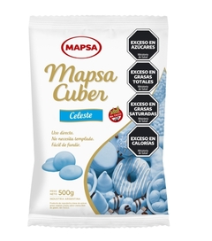 Chocolate Mapsacuber Celeste 500gr