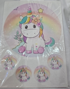 Lamina Comestible Unicornio - comprar online