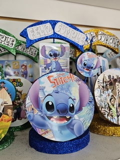 Adorno de los stitch con Vela