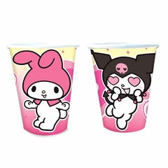 Vasos de kuromi y melody