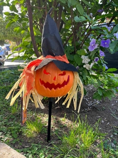 Calabaza Espantapájaros con Luz