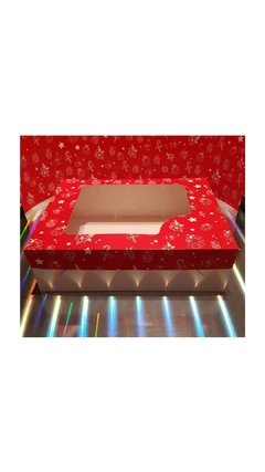 Caja Navideña con Visor de  33x25x10