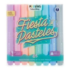 Resaltadores pastel x8 mooving