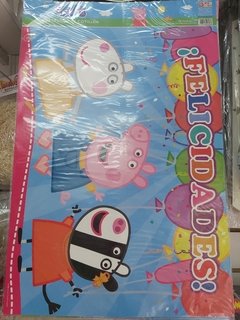 Cartel de Felicidades Peppa Pig