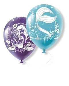 Globos de la Sirenita Ariel x6