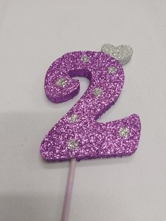 Imagen de Número Con Glitter