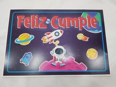 Cartel de Feliz cumple del Espacio