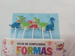 Velas de Dino x5