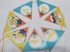 Banderin de Feliz cumple de Minions