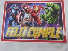 Cartel de Feliz Cumple Avengers