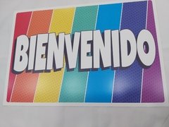 Cartel de Bienvenido Multicolor