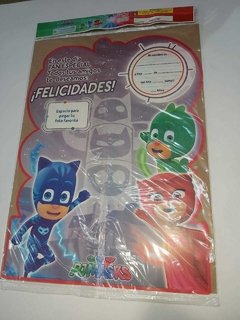 Cartel de PJ MASKS "FELIZ CUMPLE " - comprar online