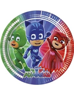 Platos de cartón de PJ Masks x10