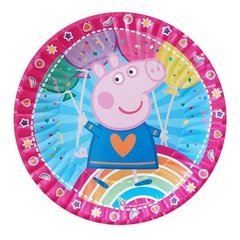 Platos de cartón de Peppa Pig x10