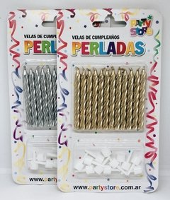 Blíster velas perladas