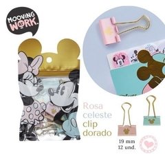 Aprieta Papeles Binder Clips Minnie&Mickey