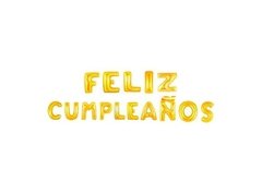 Feliz cumpleaños en globo