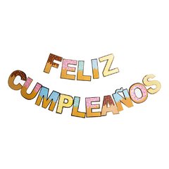 Banderin de Feliz cumpleaños de Donas