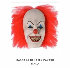 Mascara de Látex de Payaso Malo