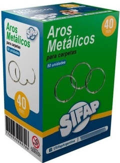 Aros Metalicos para Carpetas 40mm