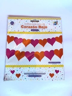 Guirnalda de Corazón Rojo