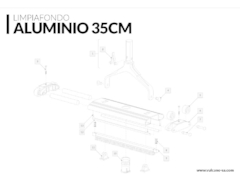 LIMPIAFONDO DE ALUMINIO 35CM VULCANO - comprar online