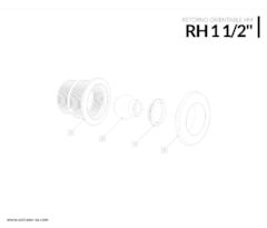 RETORNO ORIENTABLE ARO DESM 11/2 HORMIGON VULCANO - comprar online