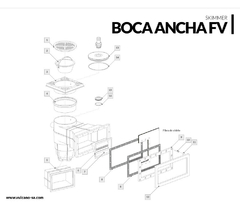 SKIMMER BOCA ANCHA FIBRA VULCANBO - comprar online