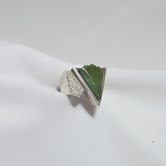 Anillo de plata 925 con piedra Jade - comprar online